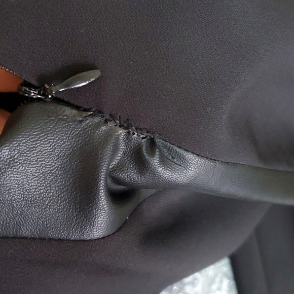 ZARA LEATHER DETAIL PANTS SIZE M - Picture 10 of 10